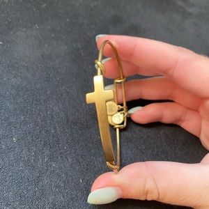 Alex and Ani Gold Cross bracelet